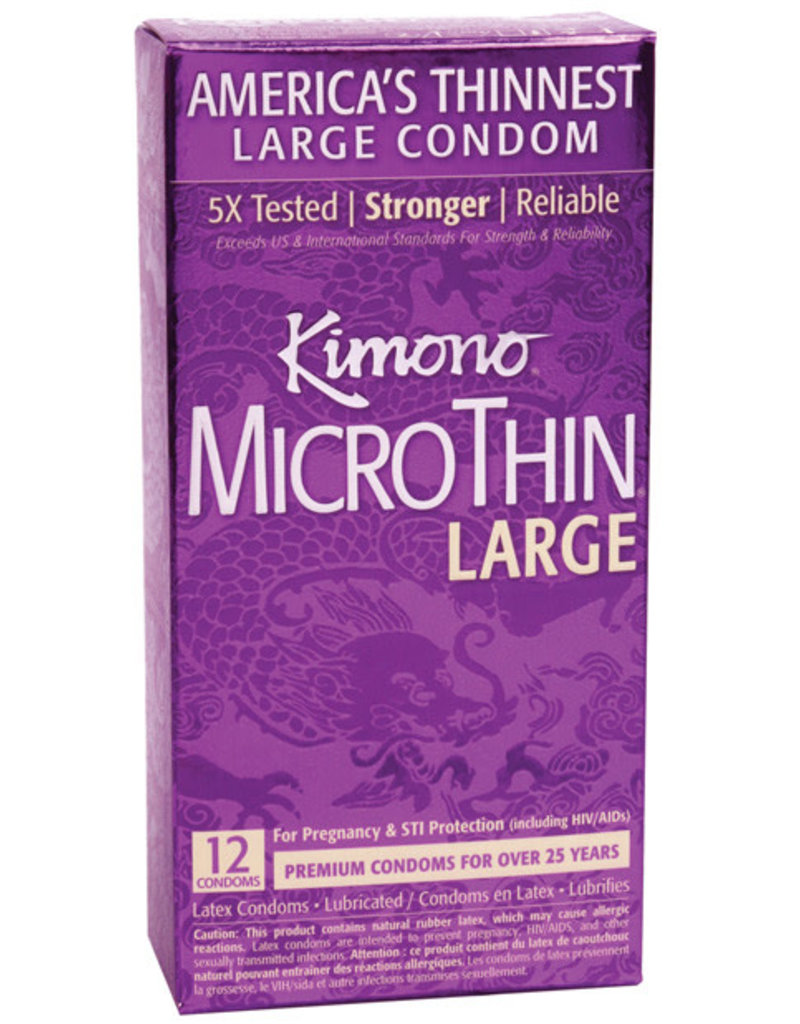 Kimono Kimono Micro Thin Large Condom - Box of 12