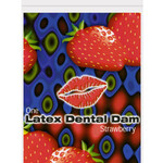 Top Cat International Latex Dental Dam - Strawberry