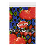Top Cat International Latex Dental Dam - Strawberry