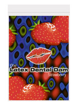 Top Cat International Latex Dental Dam - Strawberry