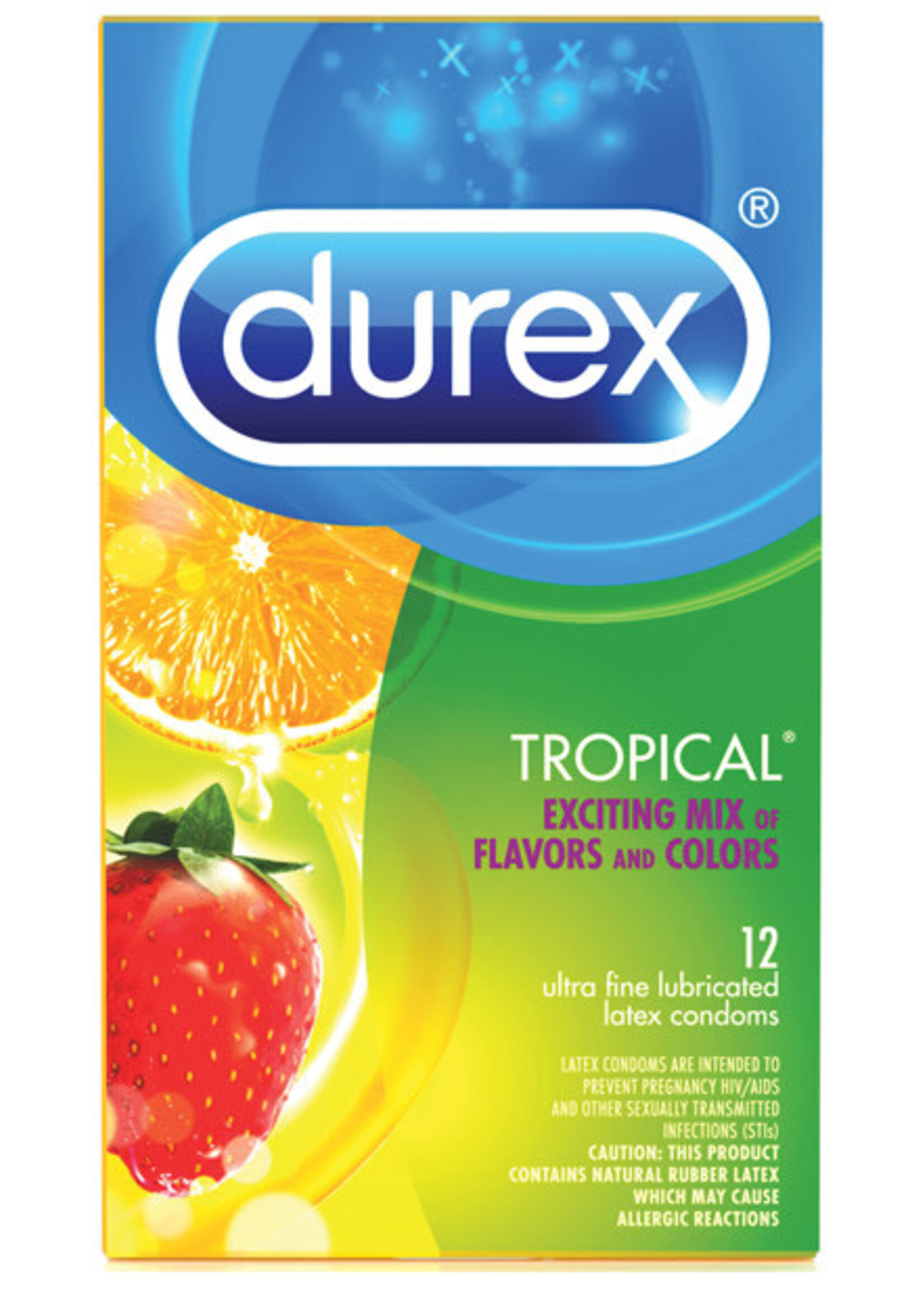 Durex Durex Tropical Flavors - 12 Pack