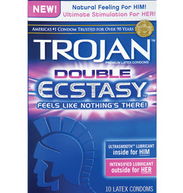 Trojan Trojan Double Ecstasy Condoms - Box of 10
