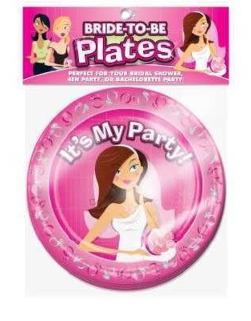 Allure Lingerie Bride-To-Be Plates - 10 Count