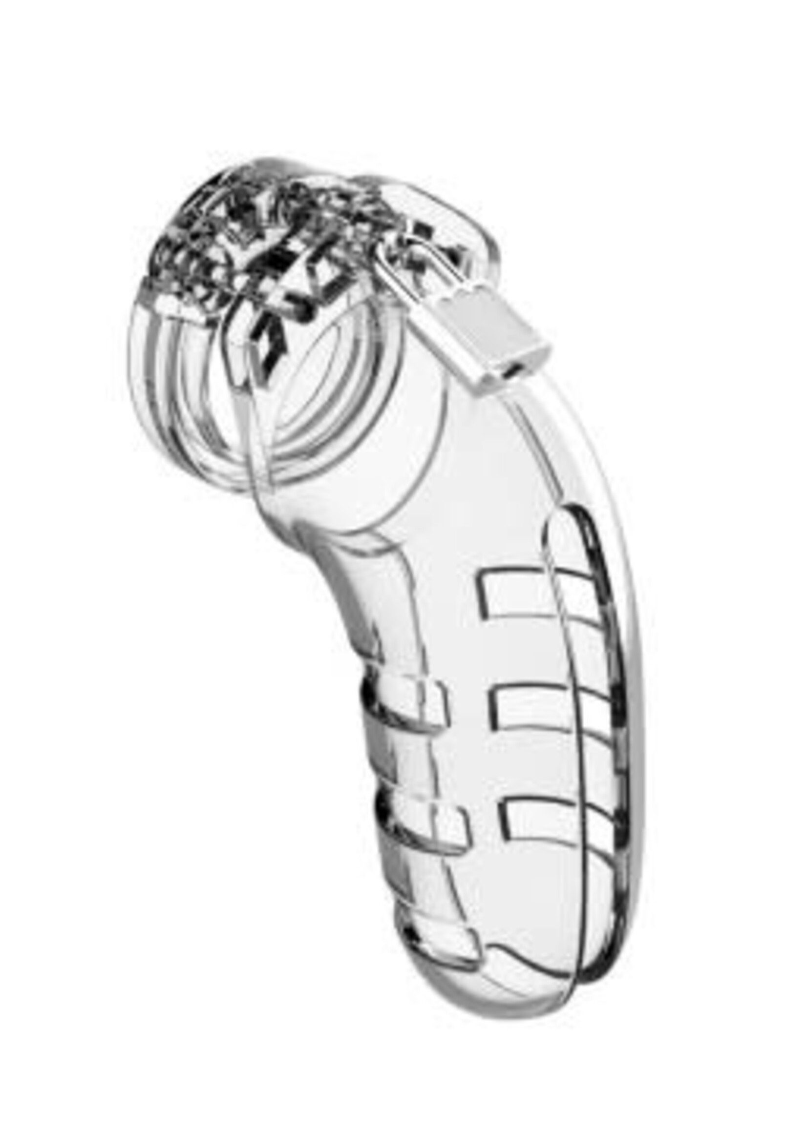 Shots Mancage Mancage Model 6 Chastity 5.5 Inch Cock Cage - Transparent