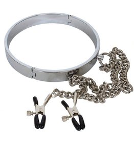 Rapture Rapture Stainless Steel Collar w-Nipple Clamps