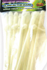 HOTT PRODUCTS Party Pecker Sipping Straws 10 Pc Bag - Glow in the Dark