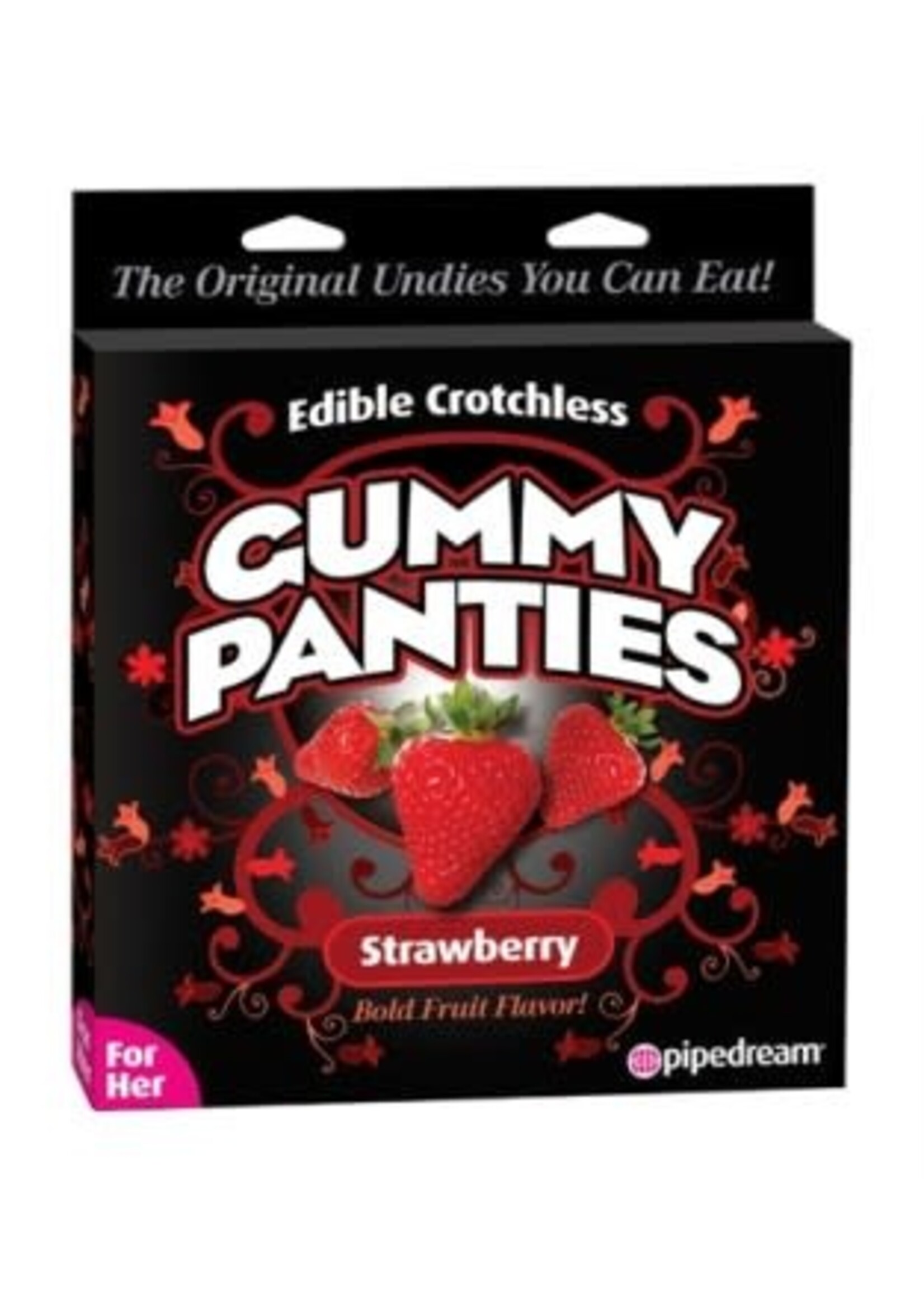 Pipedream Gummy Panties - Strawberry For Her