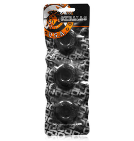 Oxballs Ringer Cockring 3 Pack - Small - Black