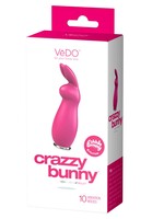 VeDO Crazzy Bunny Rechargeable Bullet - Pretty in Pink
