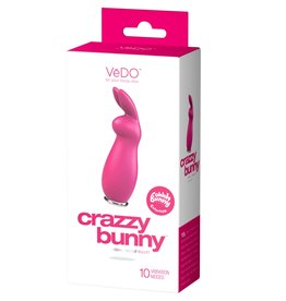 VeDO Crazzy Bunny Rechargeable Bullet - Pretty in Pink