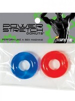 SI Novelties Power Stretch Donuts - 2 Pack - Red and Blue