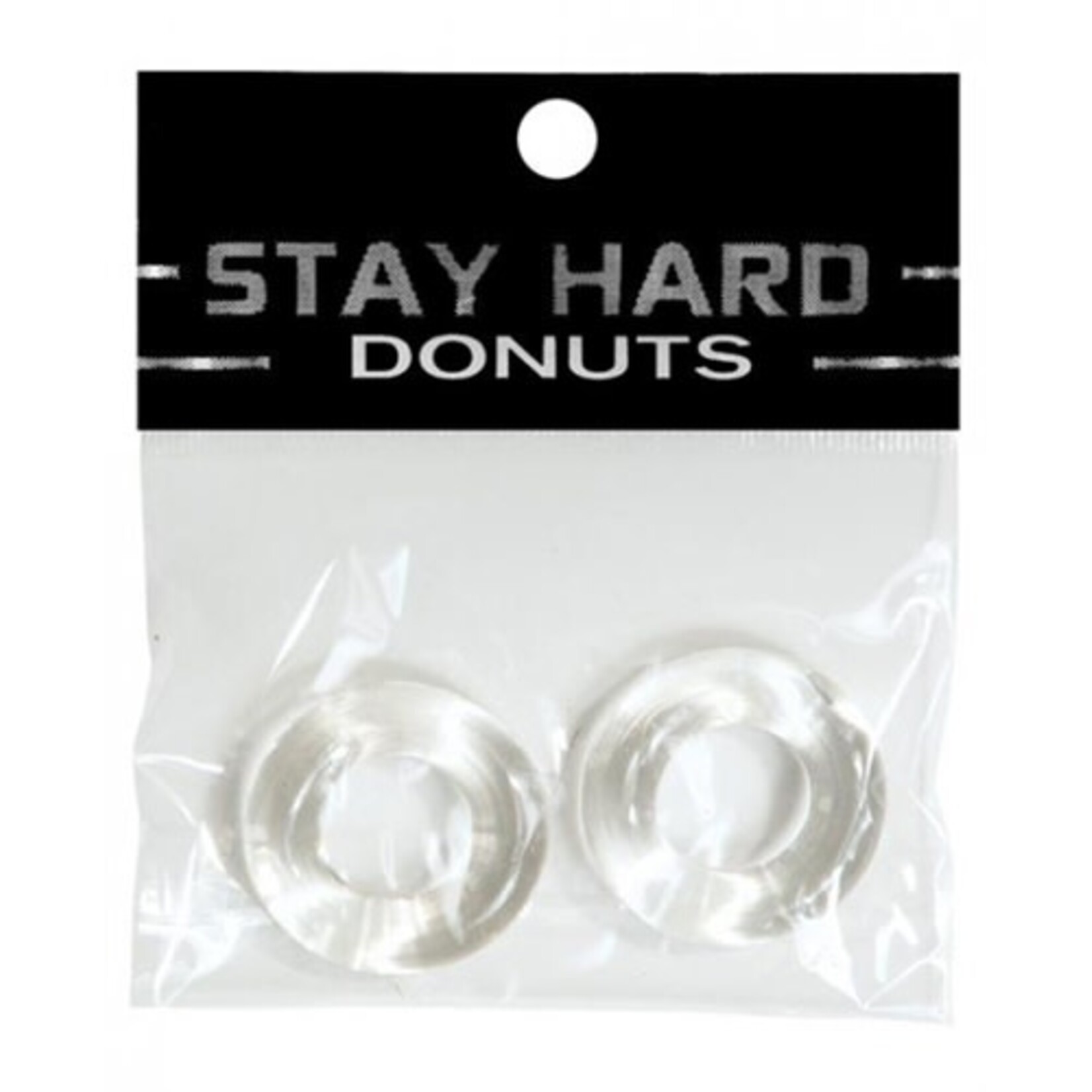 SI Novelties Stay Hard Donuts - 2 Pack - Clear