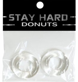 SI Novelties Stay Hard Donuts - 2 Pack - Clear