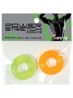 SI Novelties Power Stretch Donuts - 2 Pack - Orange and Green