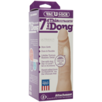 Doc Johnson Vac-U-Lock 7-Inch Ultraskyn Thin Dong - Vanilla