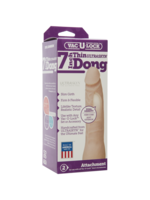 Doc Johnson Vac-U-Lock 7-Inch Ultraskyn Thin Dong - Vanilla