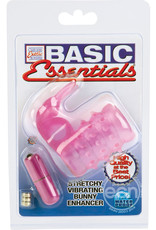 Calexotics Basic Essentials Stretchy Vibrating Bunny Enhancer Waterproof Pink