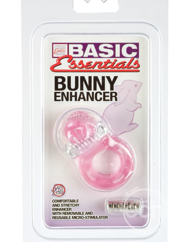 Calexotics Basic Essentials Bunny Enhancer With Removable Stimulator Pink