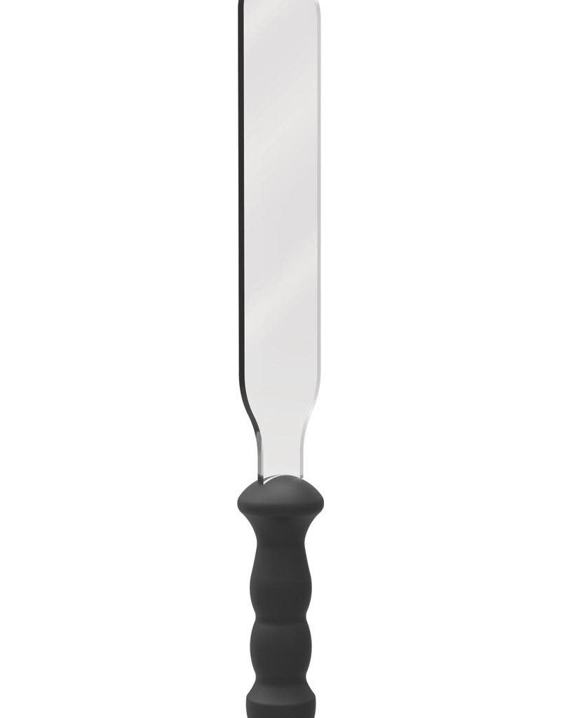 KINK by Doc Johnson Kink The Enforcer Silicone Handle Paddle Black And Clear