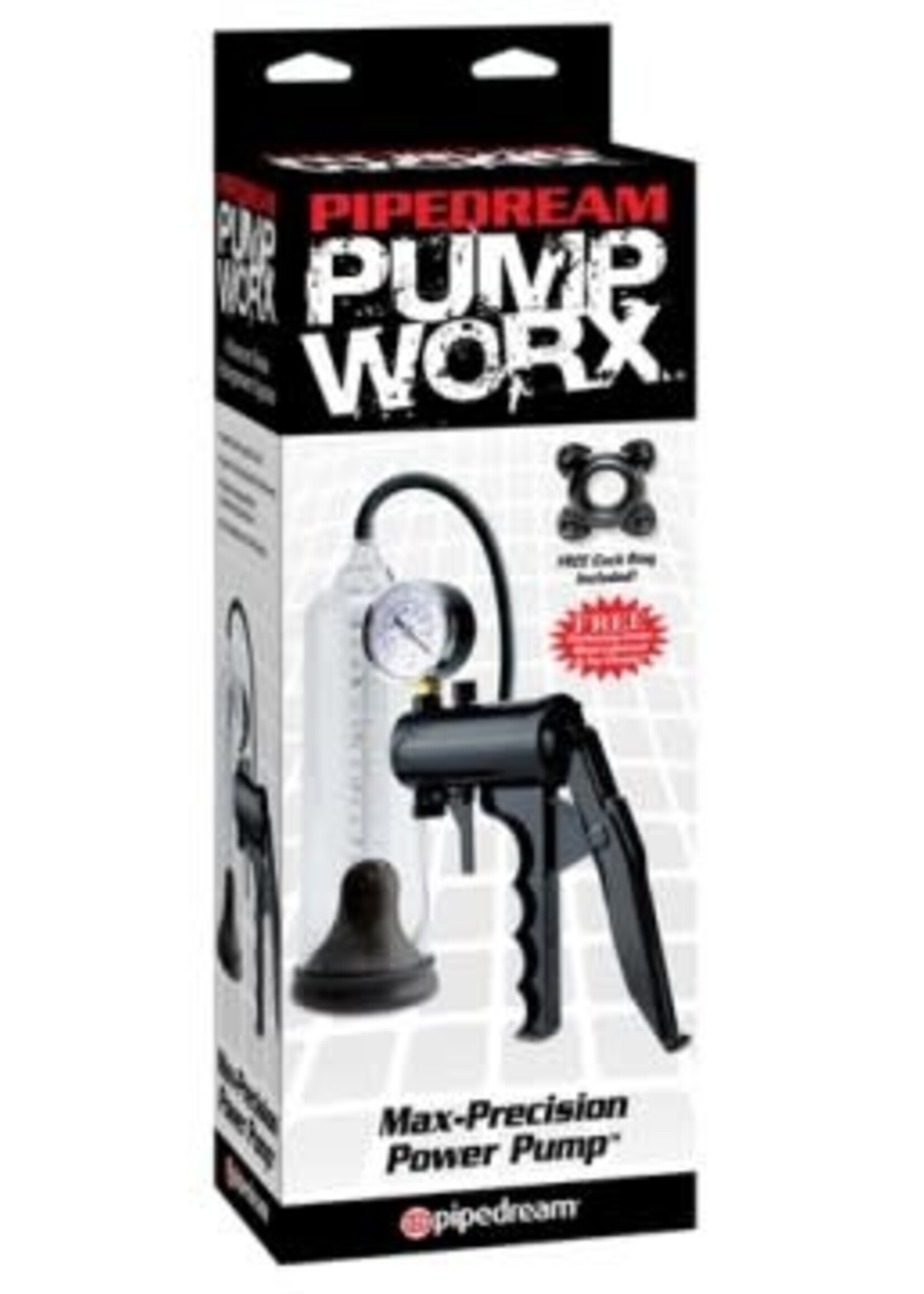 Pipedream Pump Worx Max-Precision Power Pump - Black