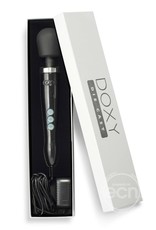 Doxy DOXY Die Cast Plug-In Vibrating Wand Body Massager Metal Black