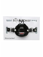 Sportsheets Sex and Mischief Silicone Lips - Black