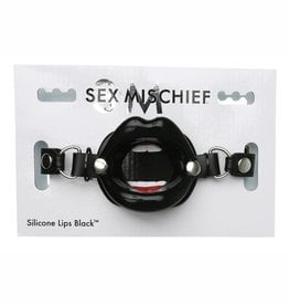 Sportsheets Sex and Mischief Silicone Lips - Black