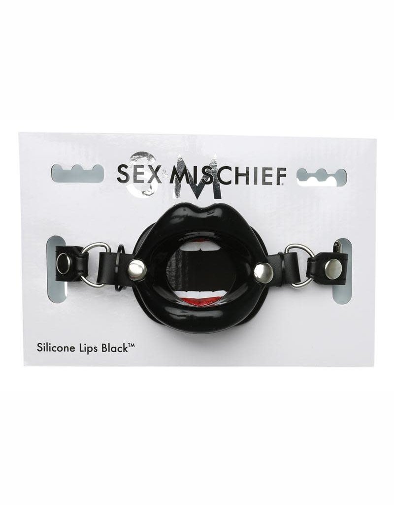 Sportsheets Sex and Mischief Silicone Lips - Black