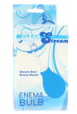 XR Brands Clean Stream Anal Clean Enema Bulb - Blue