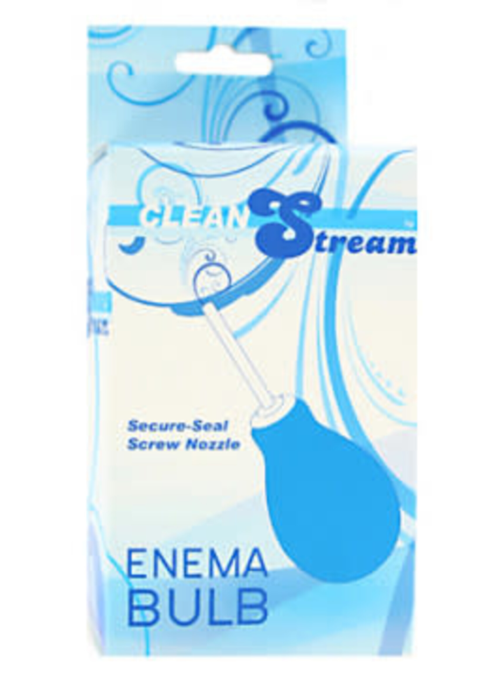 XR Brands Clean Stream Anal Clean Enema Bulb - Blue