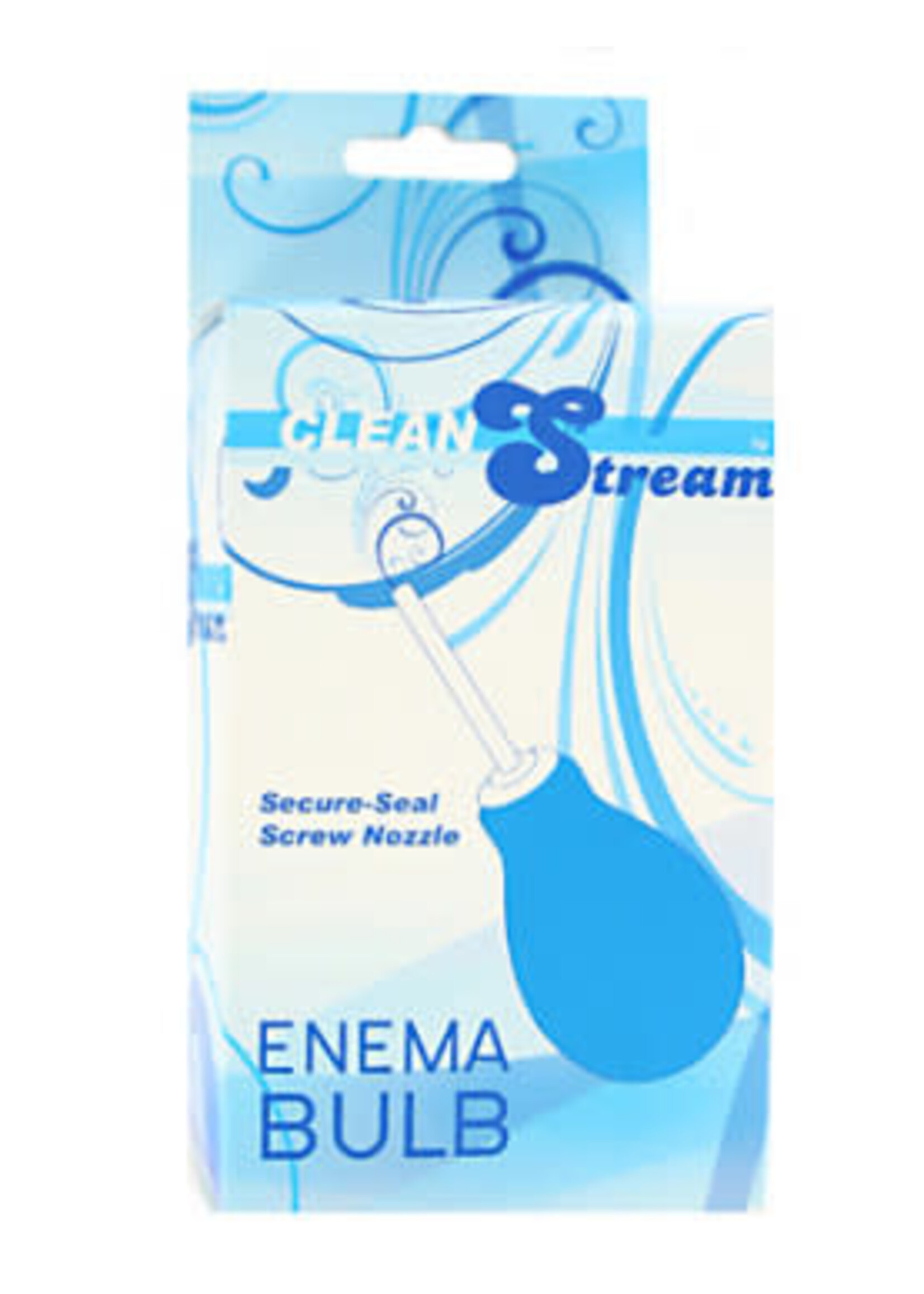 XR Brands Clean Stream Anal Clean Enema Bulb - Blue
