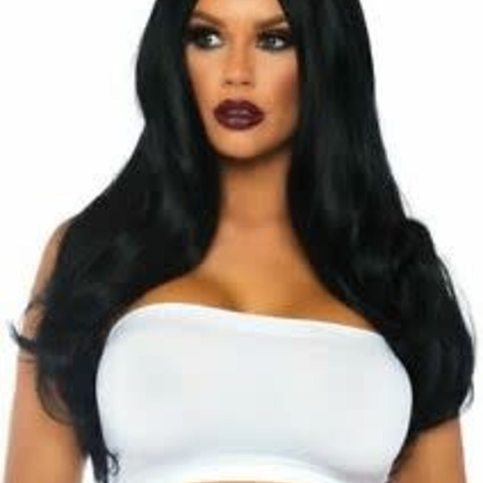 Leg Avenue Long Wavy Wig - Black