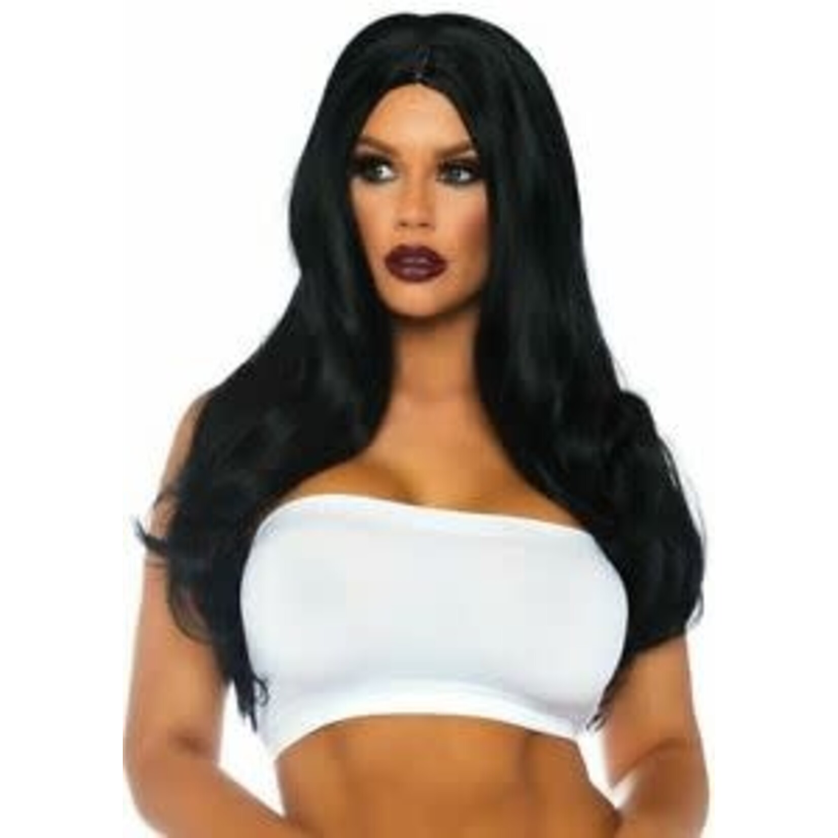 Leg Avenue Long Wavy Wig - Black