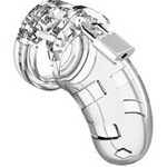 Shots Mancage Mancage Model 1 Chastity 3.5 Inch Cock Cage - Transparent