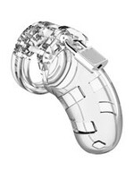 Shots Mancage Mancage Model 1 Chastity 3.5 Inch Cock Cage - Transparent