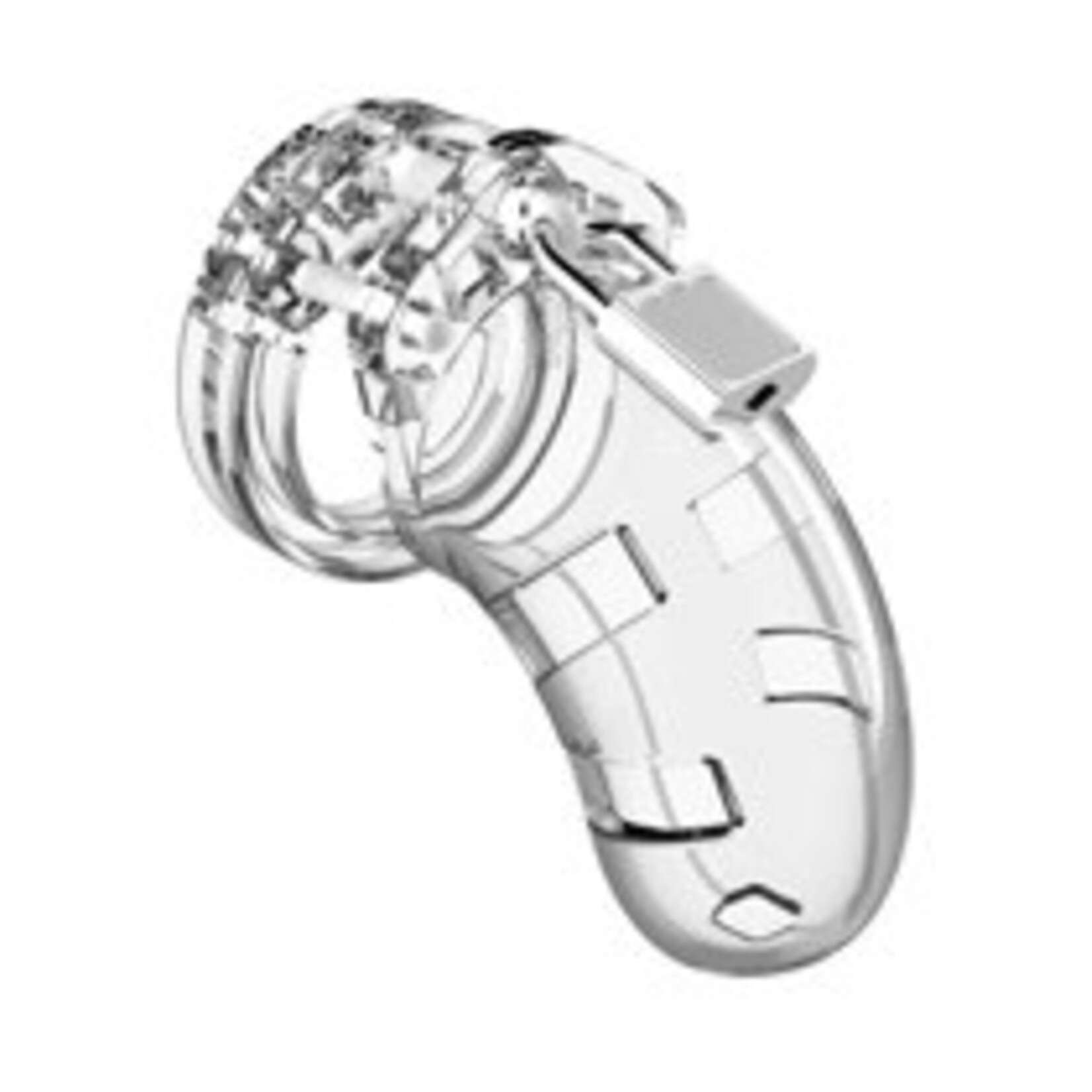 Shots Mancage Mancage Model 1 Chastity 3.5 Inch Cock Cage - Transparent