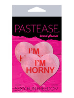 Pastease Pastease I'm Horny Heart - Pink/Red O/S