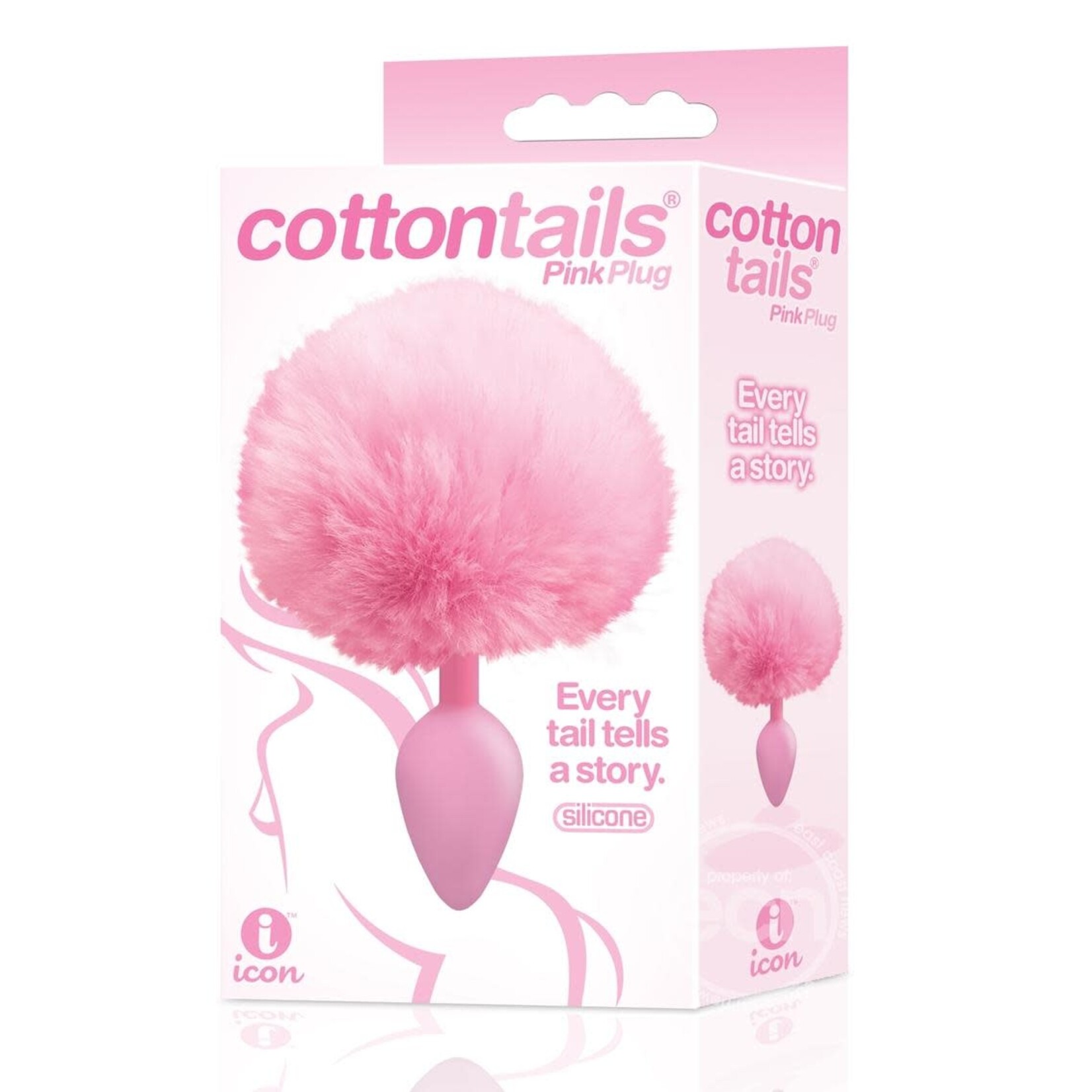 Icon Brands The 9 Cottontails Bunny Tail Plug Pink