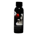 Earthly Body Edible Massage Oil Strawberry  2 Oz