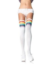 Leg Avenue Over the Rainbow Opaque Thigh Highes - One Size