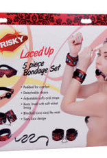 XR Brands Frisky Laced Up 5 Piece Bondage Set