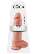 Pipedream King Cock 12 Inch Cock With Balls - Flesh