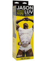 Doc Johnson Jason Luv - 10 Inch Ultraskyn Cock With Removable Vac-U-Lock Suction Cup - Chocolate
