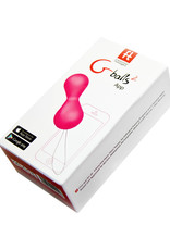 FT London G Balls 2 With App Silicone Pelvic Trainer Waterproof Petal Rose