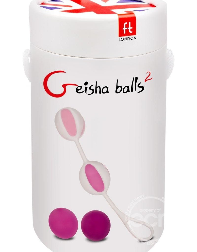FT London Geisha Balls 2 Silicone Waterproof Pink