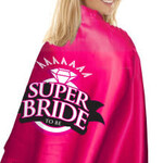 Little Genie Super Bride Cape and Mask - Hot Pink/black