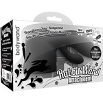 Bodywand Bodywand Rabbit Wand Silicone Attachment Black
