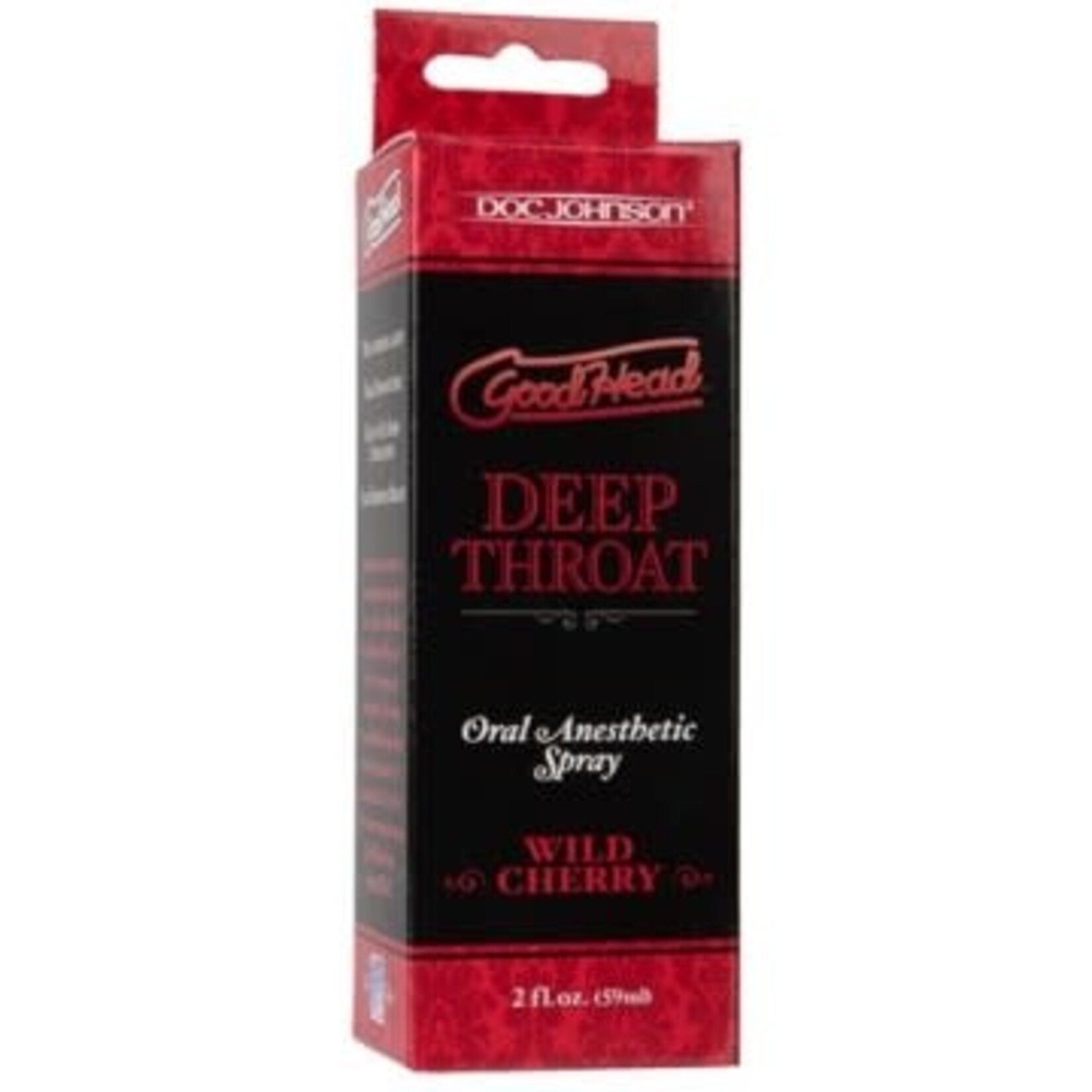 Doc Johnson Goodhead Deep Throat Oral Anesthetic Spray Wild Cherry 2 Ounce