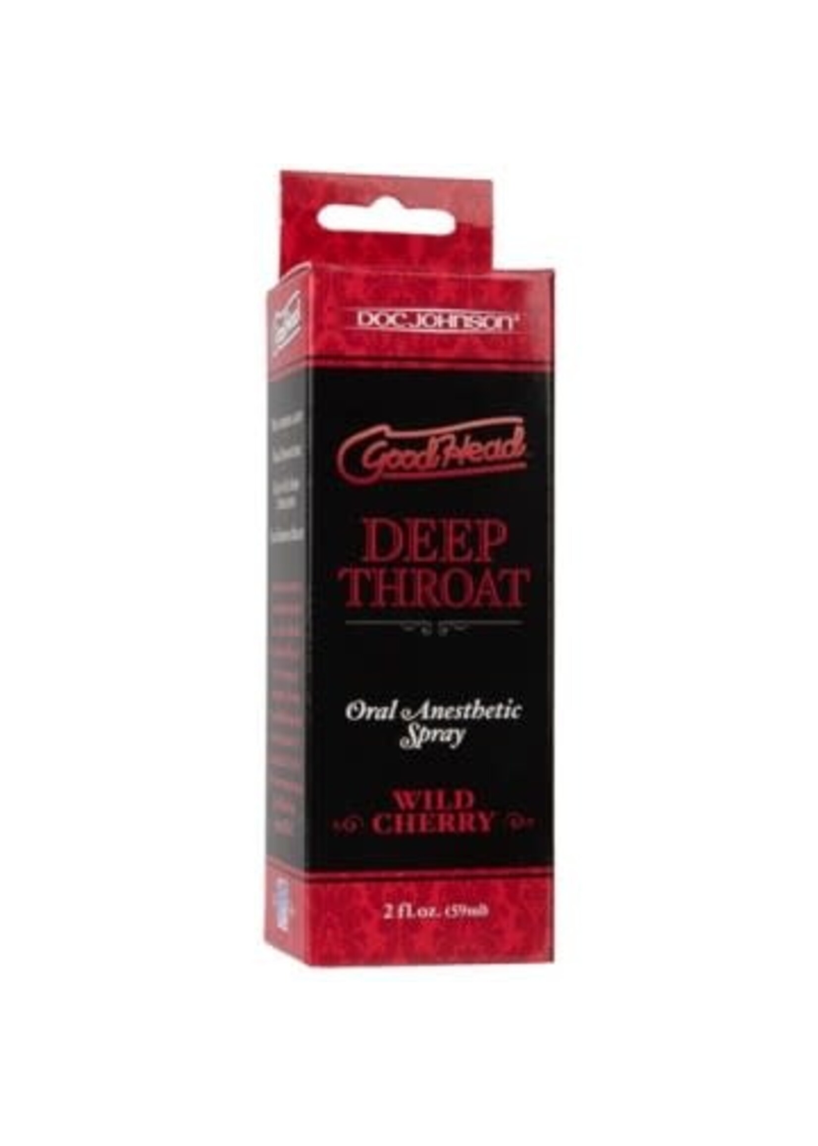Doc Johnson Goodhead Deep Throat Oral Anesthetic Spray Wild Cherry 2 Ounce