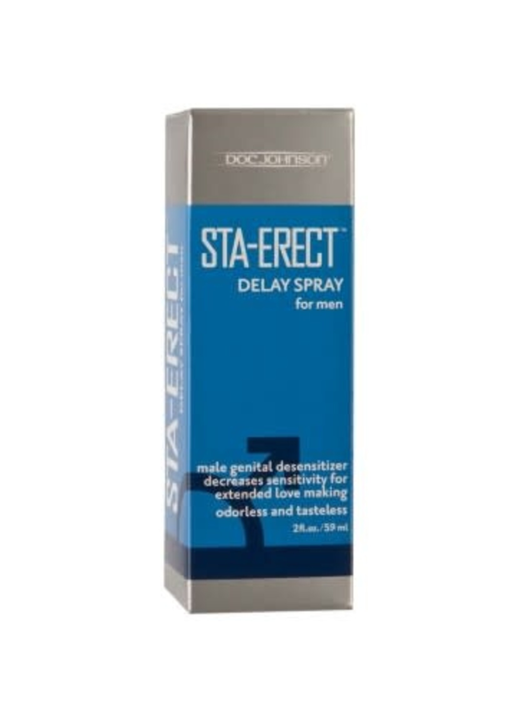 Doc Johnson Sta-Erect Delay Spray for Men - 2 Fl. Oz.